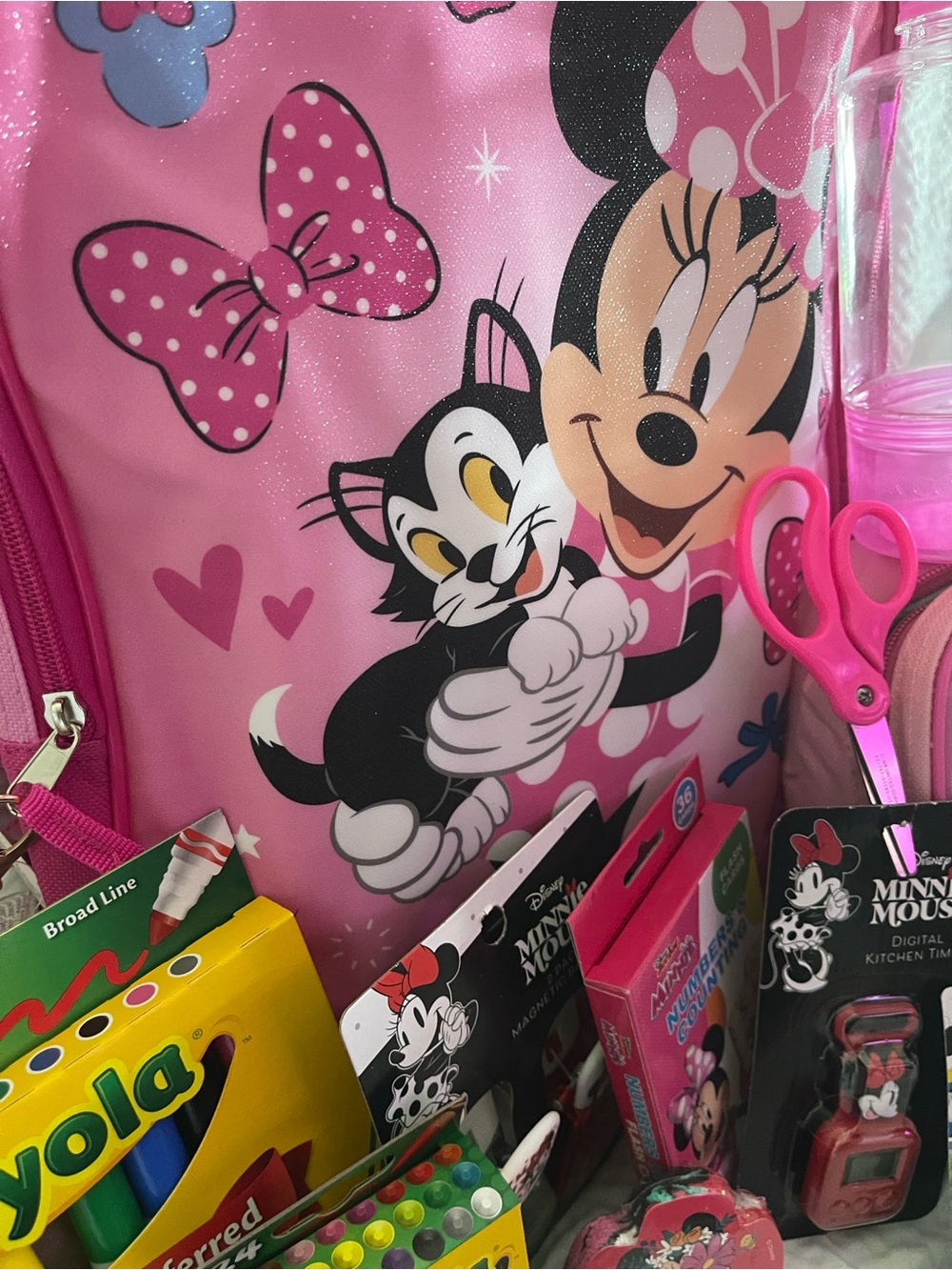 Disney Minnie Mouse Pink School Set with Backpack, Lunchbox & Accessories - Picture 9 of 10